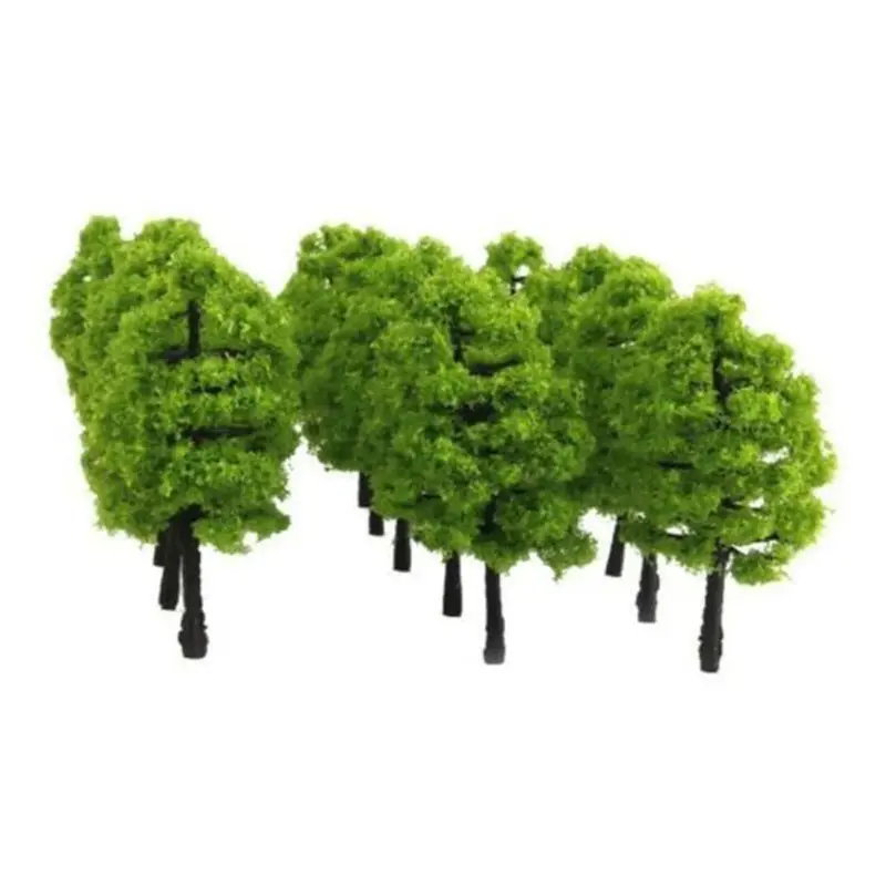 20 * Model drzewa mikro element dekoracji krajobrazu akcesoria do rozmieszczenia pociągów DIY 3.5cm Model budynku wystrój ogrodu na podwórku