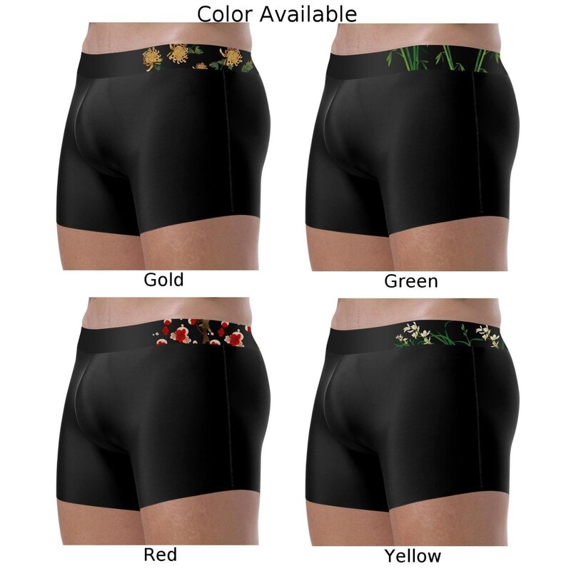 Mens Ice Silk Boxers Breathable Smooth Trunks Elasticity Panties Anti-Chafing Support Soft Pouch Briefs Thin Solid Underwear