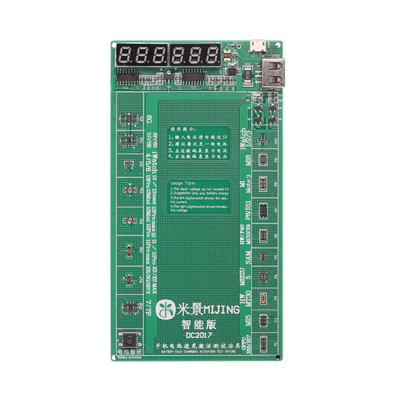 MiJing Battery Activation Detection Board Battery Fast Charge For iPhone 6-13 Pro Max Android Phone Board