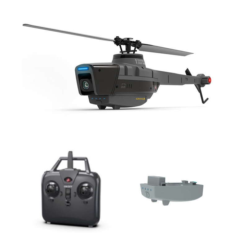 C128 Zwarte Horzel Mini Zwarte Bij Enkele Peddel Geen Rolroeren Luchtfotografie Drone Afstandsbediening Helikopter