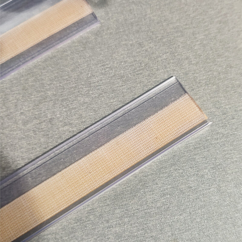 H3cm-Soporte de plástico para exhibición de etiquetas, Clip de PVC para estante, cinta adhesiva, 100 piezas