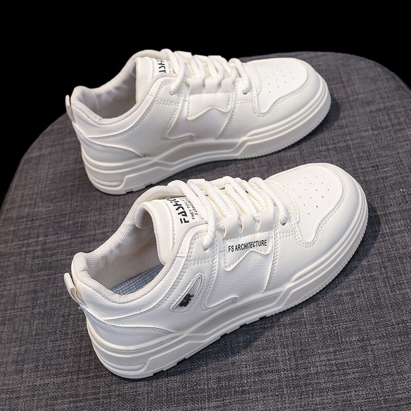 Comemore 2024 Spring New Low-top Comfortable Shoes Korean White Shoe Fashion Trend Women's Casual White Shoes Platform Sneakers