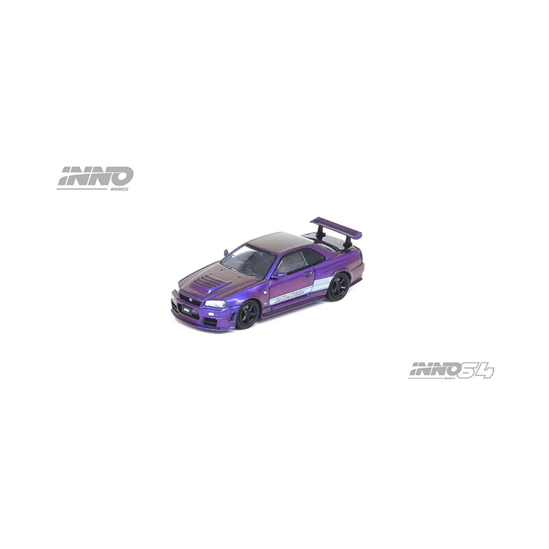 예약 구매 INNO 1:64 스카이라인 GTR R34 Z-Tune ENDGAME 호주 스페셜 에디션 다이캐스트 디오라마 자동차 모델 컬렉션 미니어처