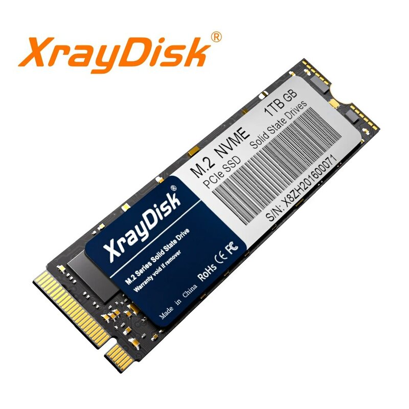 XrayDisk M.2 SSD PCIe NVME 128GB 256GB 512GB 1TB Gen3 * 4 Solid State Drive 2280 Disco Rígido Interno HDD para Laptop Desktop