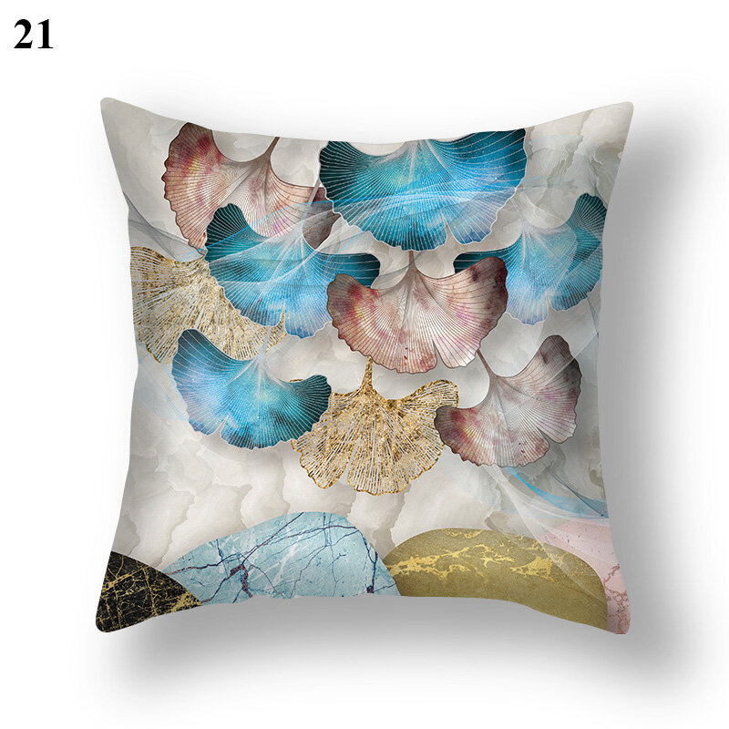 Fodera per cuscino in agata turchese geometrica federa astratta divano per la casa stampato decorativo copriletto copriletto soggiorno articoli per la casa