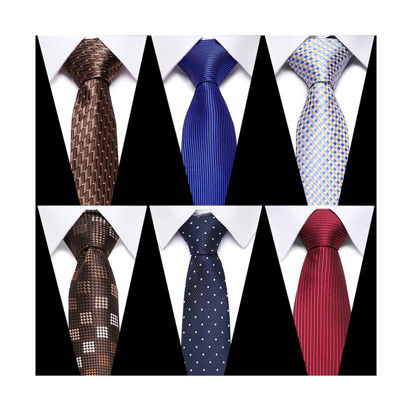 Cravatta di seta fatta a mano piacevole tessuta di alta qualità da uomo Gravatas accessori per abbigliamento da sposa marrone Polka dot pesce d'aprile