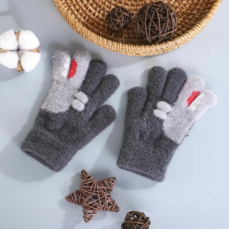 Sarung tangan salju bayi, sarung tangan hangat rajut musim dingin untuk anak perempuan anak laki-laki dan bayi 1 pasang