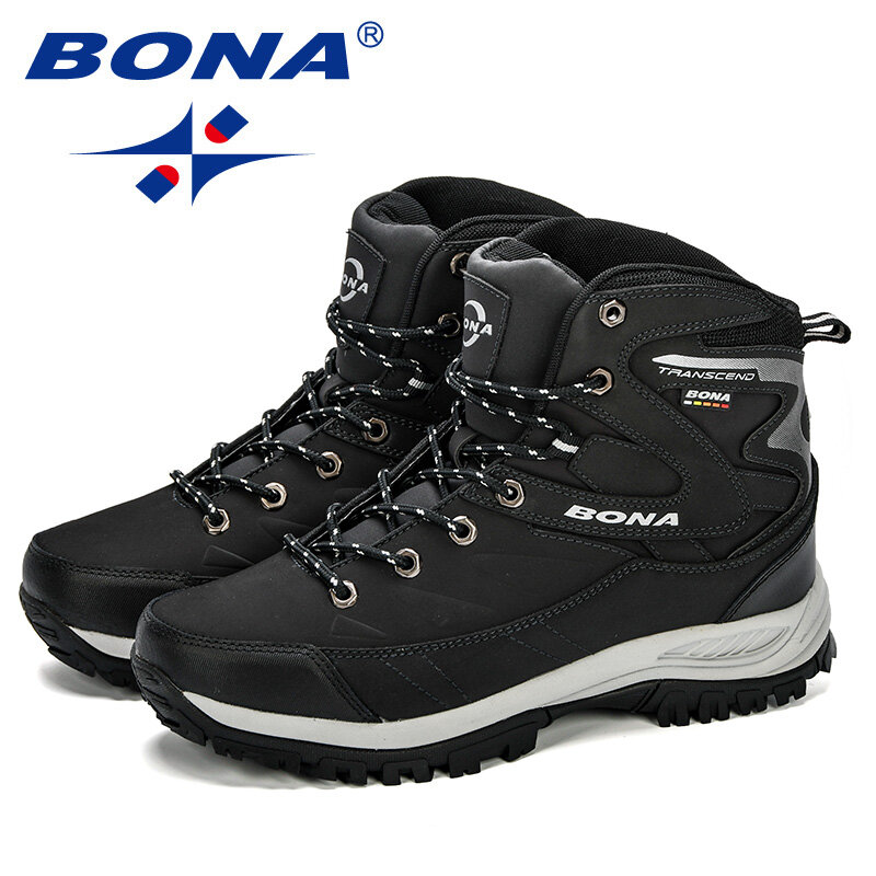BONA-zapatos de senderismo para hombre, botas deportivas de montaña y escalada, para caminar al aire libre, para invierno, envío gratis