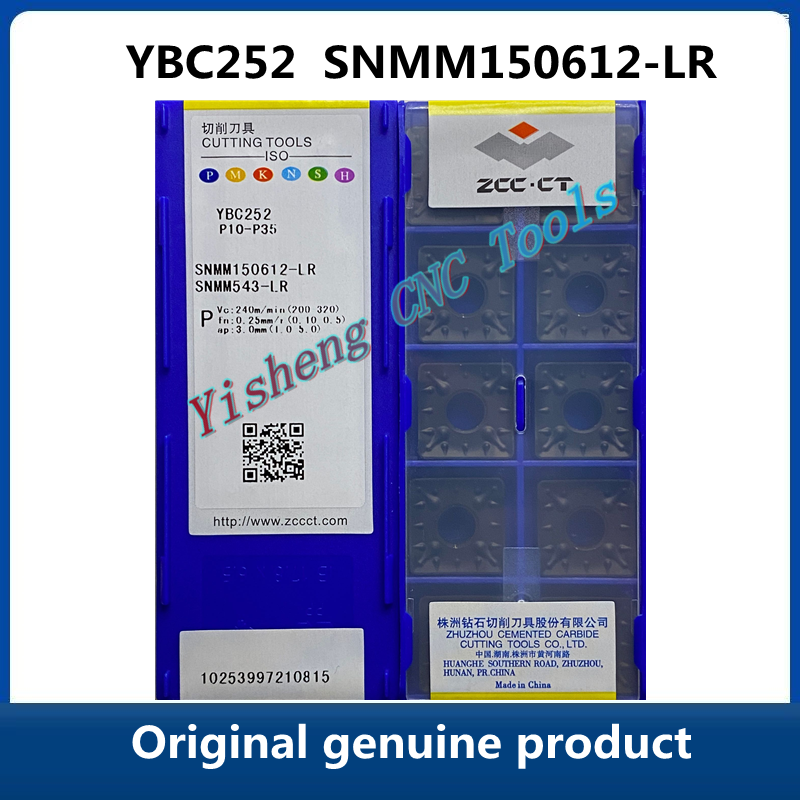 ZCC CT SNMM 150612 YBC252, herramienta de torneado CNC, cortador de torno, Original, producto genuino, SNMM150612-LR
