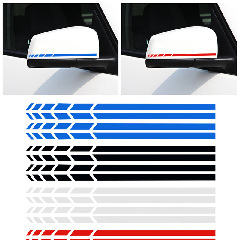 Moda carro espelho retrovisor lateral adesivo vinil decalque tarja emblema diy vinil emblema adesivo decorativo auto