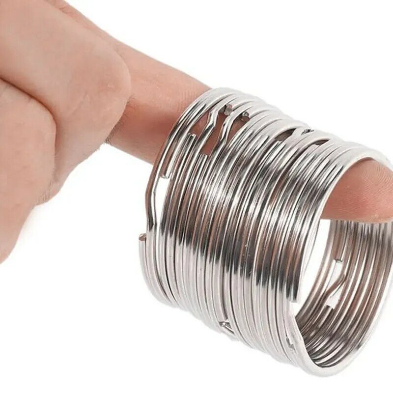 5 Stuks Kwaliteit 40Mm 45Mm 50Mm Sleutelhanger Split Ring Set Zware Grote Nikkel Sleutel Lus Verende Hoepel