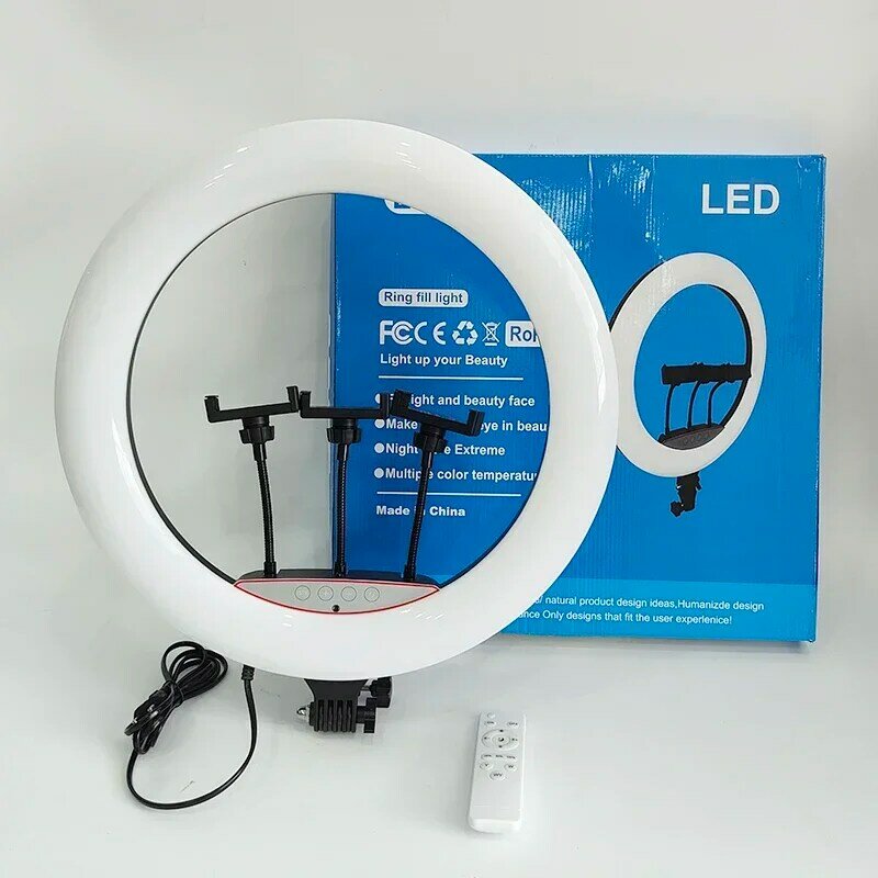 45Cm Touchscreen Led Selfie Ring Vul Licht Lamp 18 Inch Selfie Licht Make-Up Led Camera Fotografie Verlichting