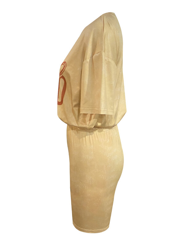Lw-女性の半袖Tシャツとショーツのセット,文字がプリントされたカジュアルなバイカースタイル,夏