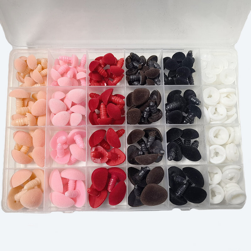 Rosa/rot/braun Beflockung dreieckige Sicherheit Plüsch Spielzeug Nase weiche Waschmaschine für DIY Puppe Befunde Stofftiere Samt Nase