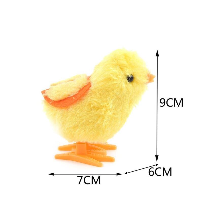 Cute Plush Wind Up Chick para crianças, brinquedo educativo, Clockwork, Jumping, Walking Chicken for Children, Baby Gifts, 2022