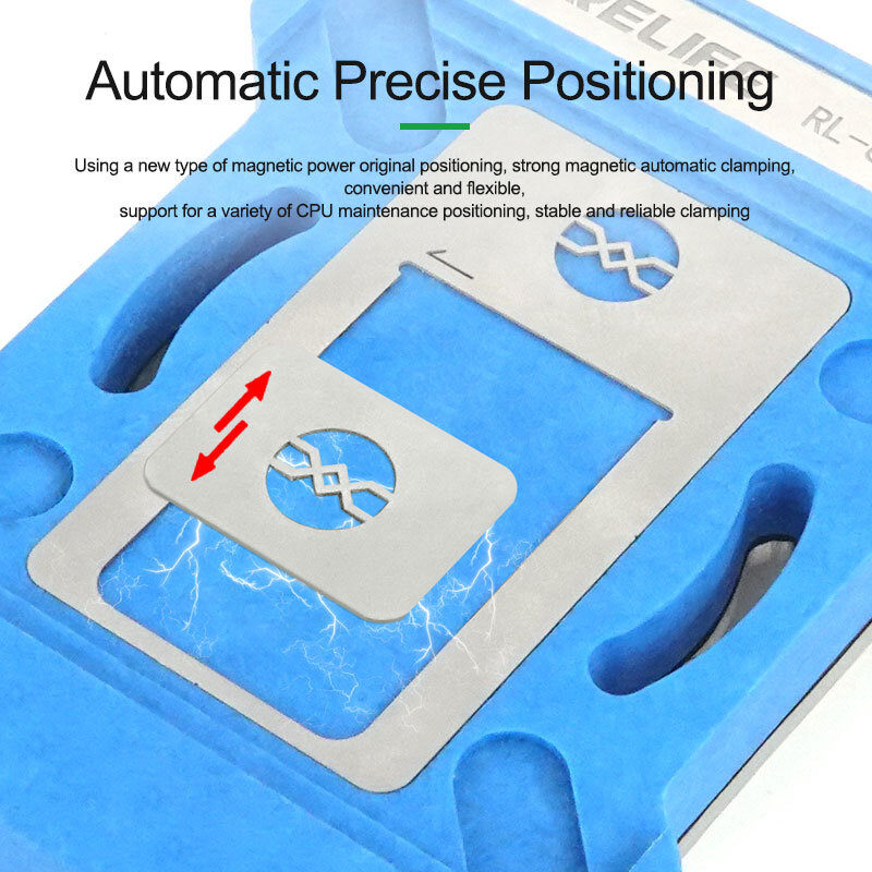 BGA stencil holder BGA reballing stencil kit per iphone 6-13ProMax CPU A8 A9 A10 A11 A12 A13 A14 A15 rimozione colla riscaldamento diretto