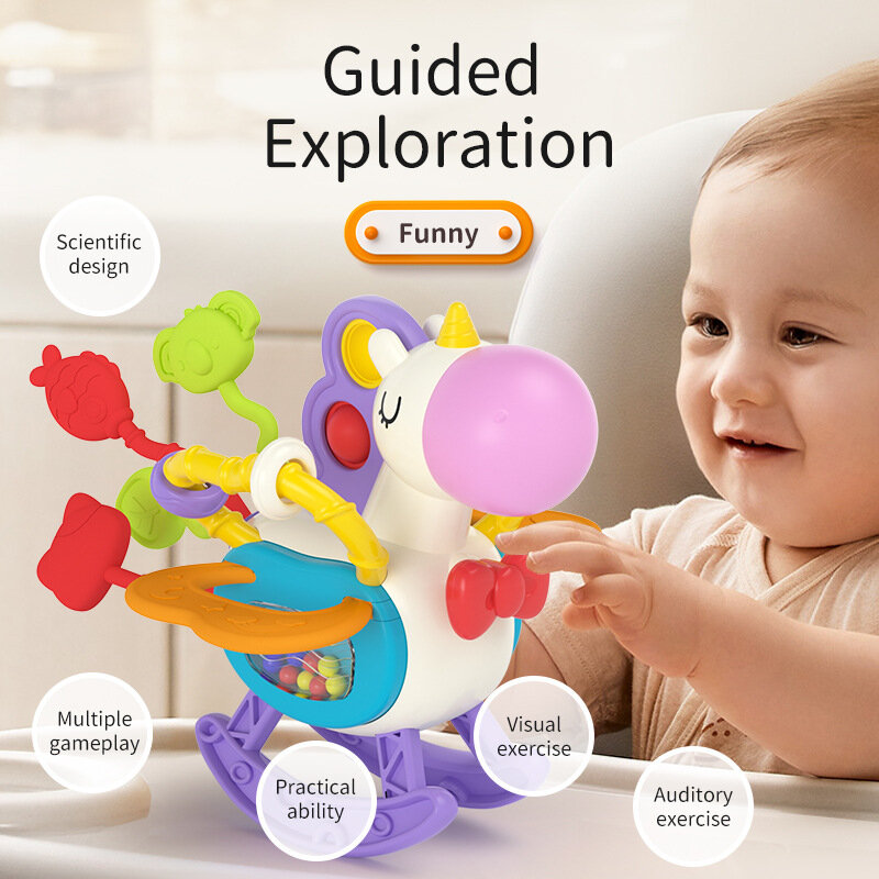 Baby Montessori sensorische Entwicklung Lernspiel zeug ziehen Schnur Finger griff Training frühes Lernen Spielzeug Zahnen bpa kostenlos 1-3y
