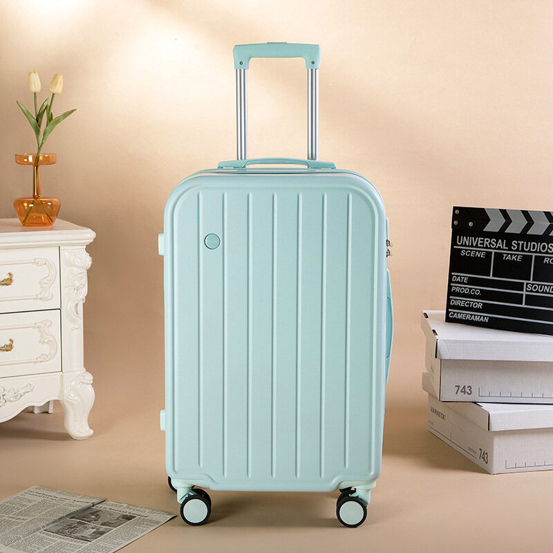 чемоданы на колесах Чемодан для багажа, 20-дюймовая Женская беззвучная универсальная сумка на колесиках, легкая тележка, Чехол Дорожный чемодан-тележка багажная сумка