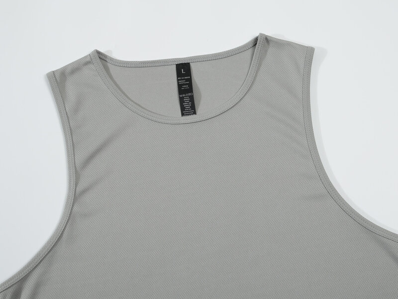 Men Ice Silk Tank Tops Tees Summer Breathable T-Shirt Undershirt Male Fitness Mesh Quick-Drying Vest Sleeveless Running Vest