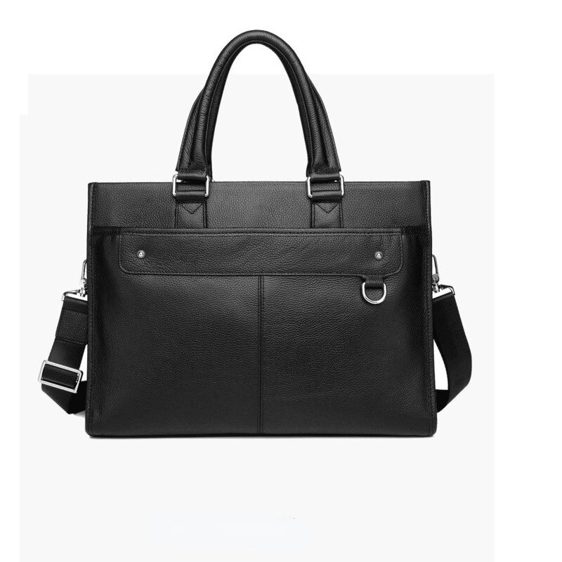 Cowhide Men's Business Briefcase Genuine Leather Single Shoulder Messenger Bags High Quality Fashion Crossbody Computer Handbags