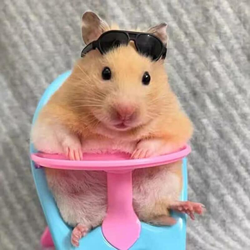 1pc Pet Mini Feeding Chair Dining Chair Pet Accessories Photo Props For Hamster Guinea Pig Hedgehogs Pets Chairs (Random Color)