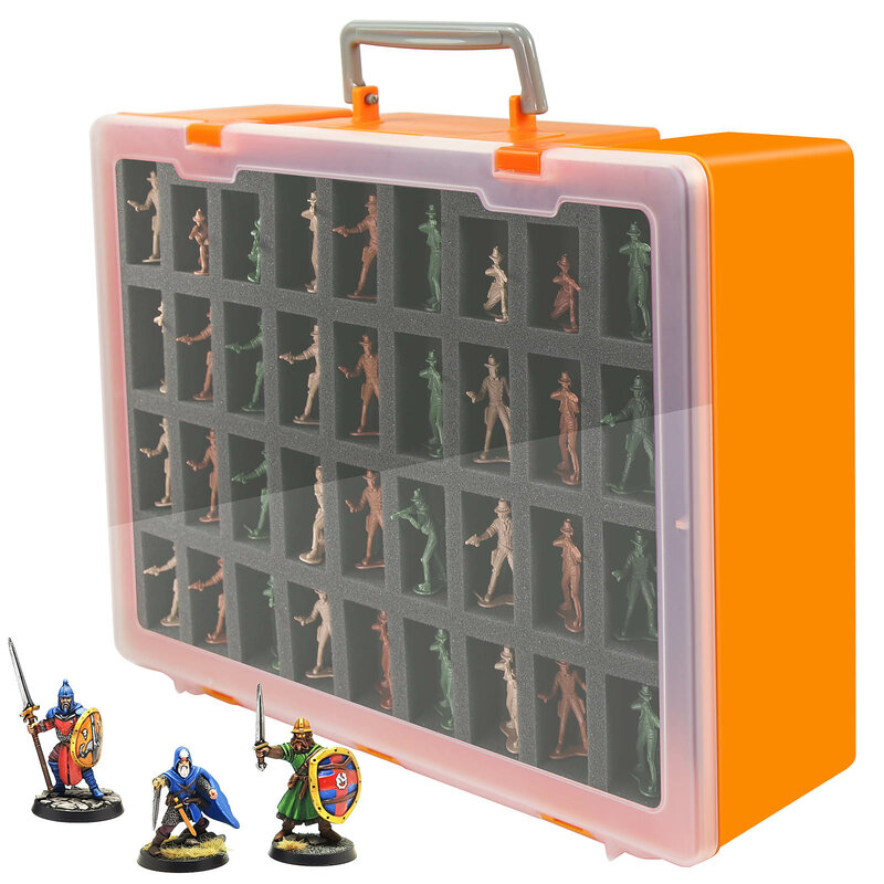 Evemodel dwuwarstwowy miniaturowa figurka Organizer do przechowywania walizki futerał do przenoszenia SN03R
