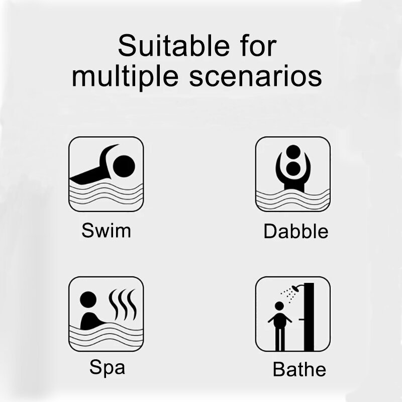 박스 포함 방수 수영 다이빙 귀마개, 부드러운 실리콘 귀마개, 소음 방지 수면 귀마개