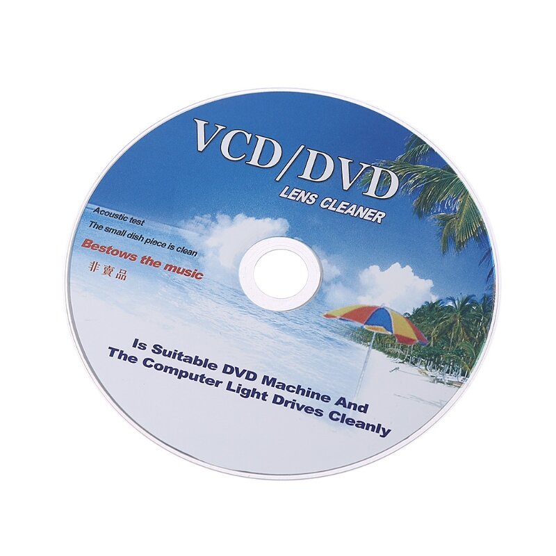 Limpiador lentes y vídeo mejorado, discos limpieza lentes, herramienta reparación DVD, líquido