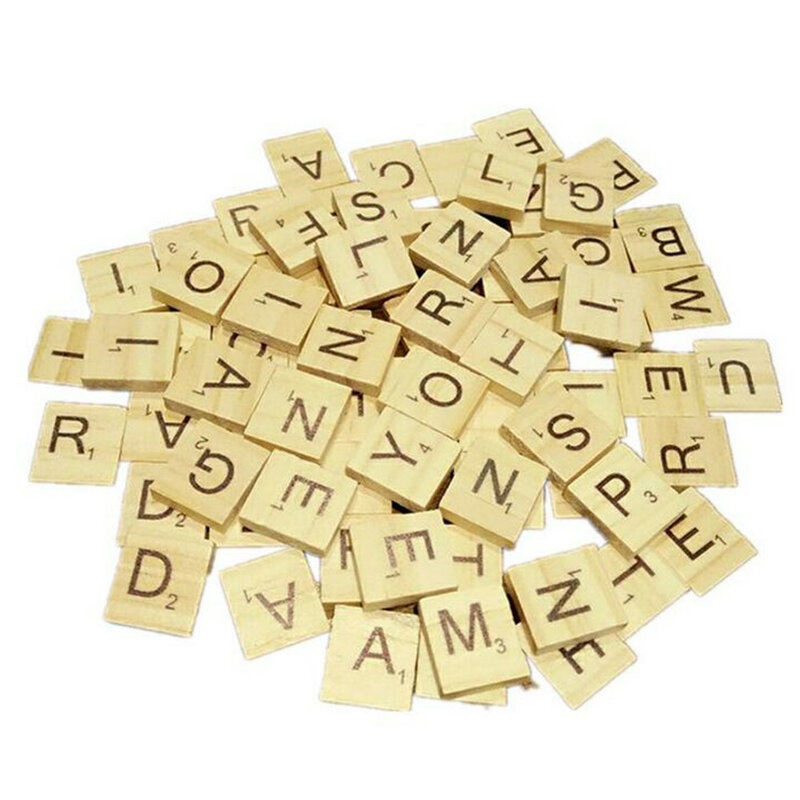 Vendita calda 100 pz/set bambini fai da te alfabeto in legno artigianato lettere educative puzzle artigianali giocattoli per bambini