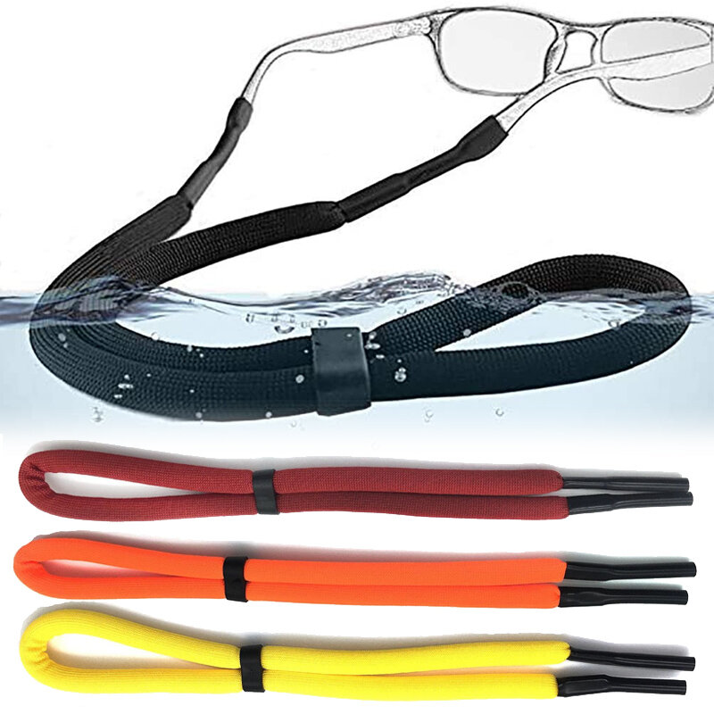 Pływający łańcuch piankowy okulary pasy stałe okulary sportowe przewód okulary pasek smycz regulowany antypoślizgowy sznurek uchwyt