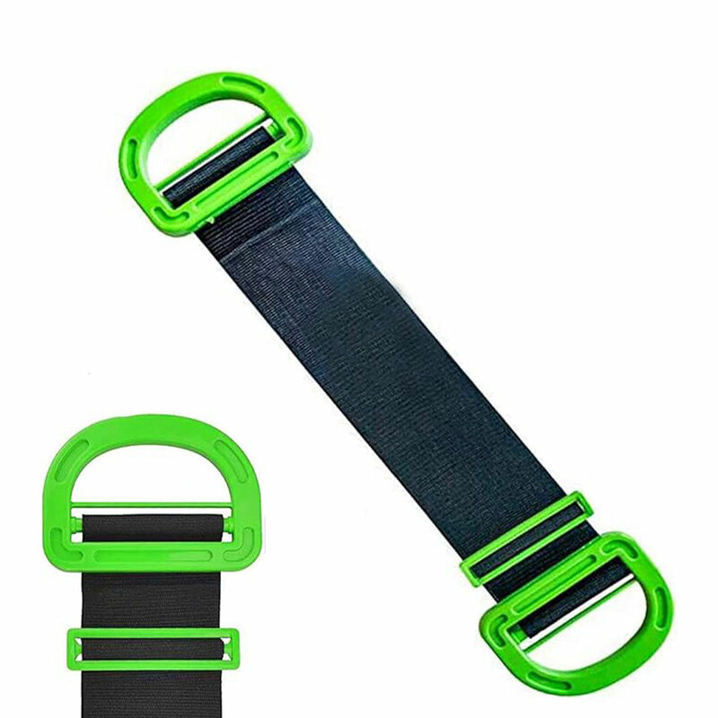 Tali pengangkat portabel hitam panjang dapat diatur pegangan angkat mudah pengaman satu ukuran cocok untuk semua