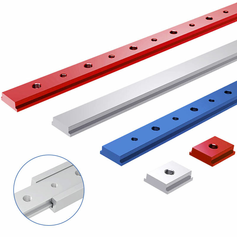 T-track Aluminum Slot Slider Sliding Bar T Slot Nut M6/M8 For 30/45 Type T-Track Jigs Screw Slot Fastener Woodworking DIY Tools