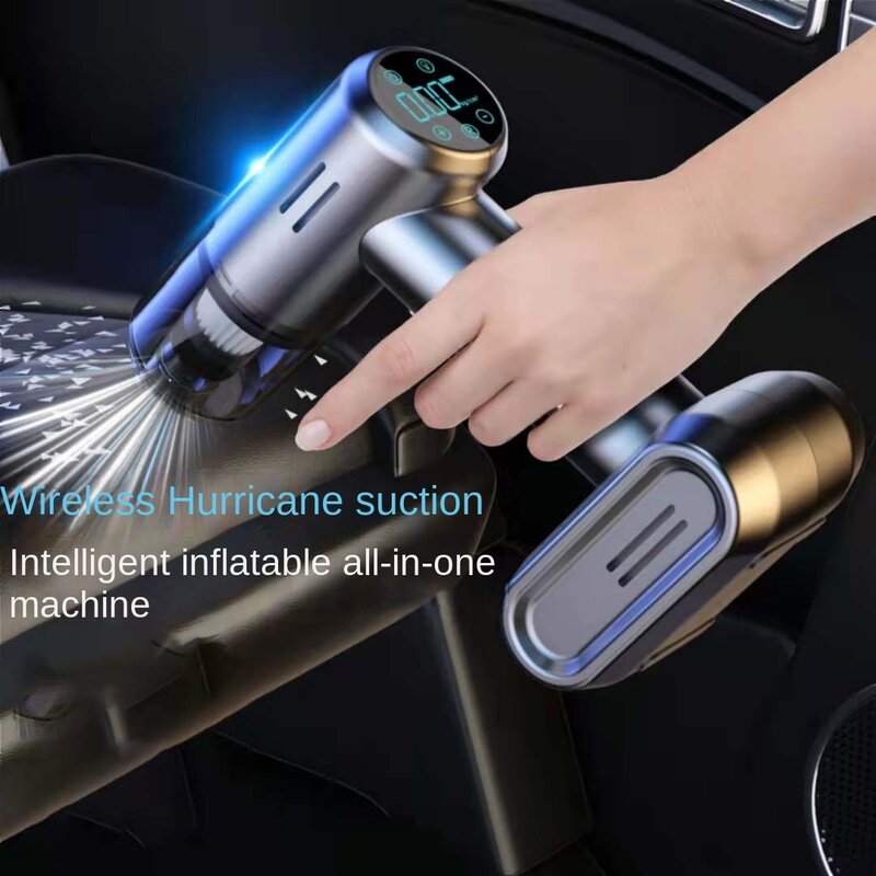 Aspiradora multifunción 4 en 1 para coche, máquina de limpieza potente de mano con carga inalámbrica, accesorios para el hogar, Robot automático