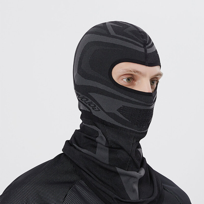Masker Full Face หมวกกันน็อคขี่มอเตอร์ไซค์แบบมีฮู้ดสำหรับผู้ชายหน้ากาก masker bersepeda วิบากแบบระบายอากาศได้สำหรับฤดูร้อน