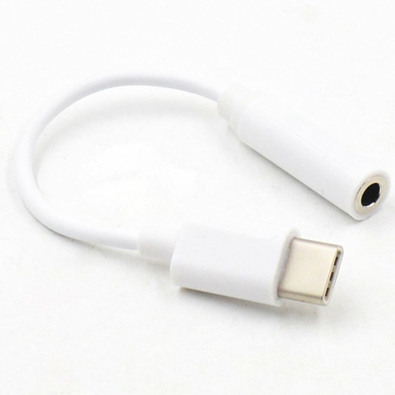 Mini adaptador de Cable de auriculares portátil tipo C a 3,5mm, conector USB 3,1 tipo C USB-C macho a hembra de audio 3,5 para Xiaomi