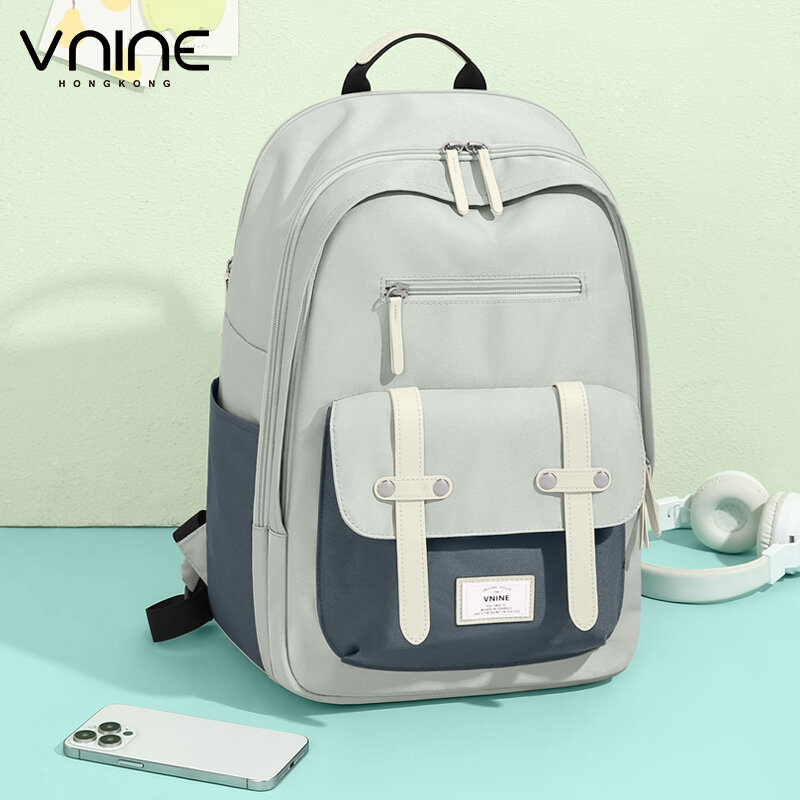 VNINE-mochila escolar de gran capacidad para estudiantes, bolsa de viaje para estudiantes de secundaria, ocio, novedad de 2024