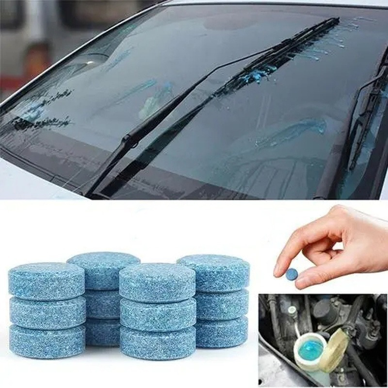40/20/10pcs Effervescent Tablets Car Windscreen Wiper Cleaning Solid Cleaner Auto Home Window Glass Dust Washing Car Accessories