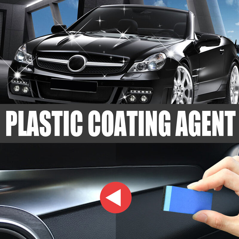 Car Plastic Renovator Agent for Car Interior Spare Parts Seat Leather Coating Liquid Polish Plastic Restore Cleaner Spray 120ml