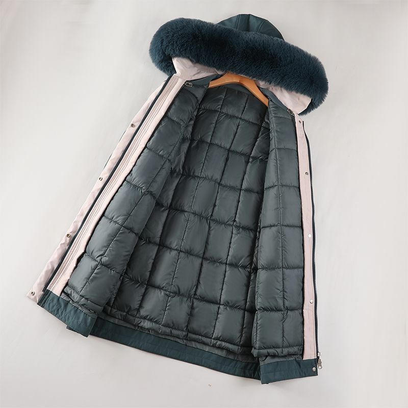 여성용 탈착식 이너 라이너, 면 의류 코트, 가을 여성 재킷, 겨울 2023 강화 의류 코트