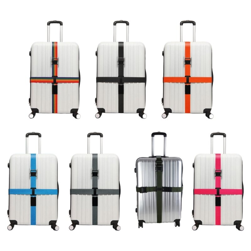 Dây đeo hành lý Dây đeo đóng gói bền Dây đai vali có thể điều chỉnh Phụ kiện du lịch