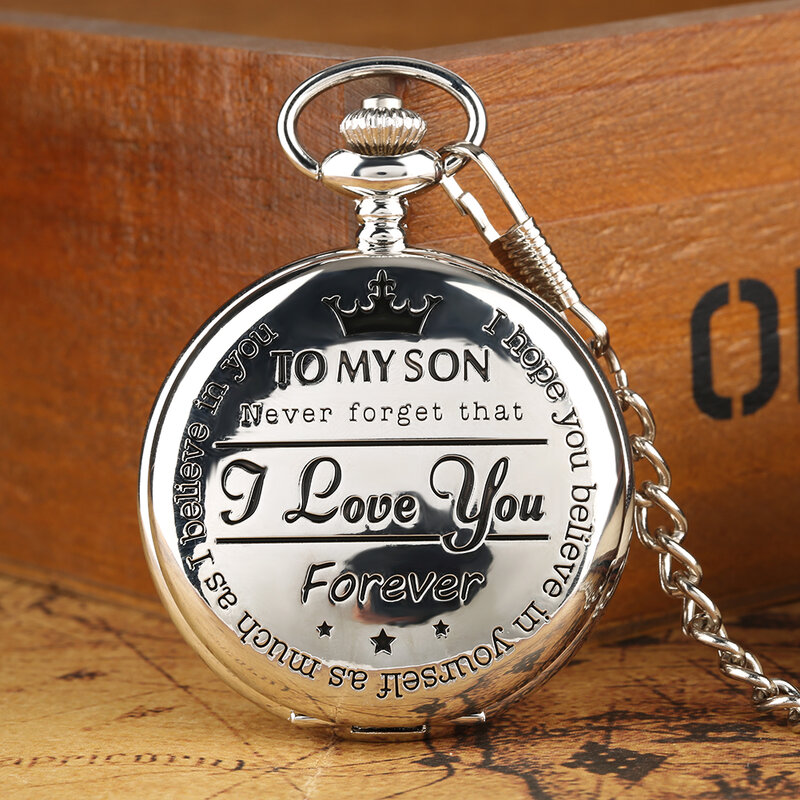 Элегантные Серебристые кварцевые карманные часы My Son, карманные часы с подвеской-цепочкой, циферблат с римскими цифрами, винтажный подарок, часы