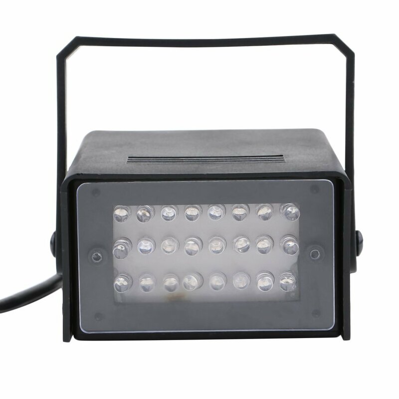 Mini Strobe Disco DJ Flash Lamp, Club Stage Lâmpada de iluminação, Party Bar Lights, Stroboscope Bulb, 24 LED
