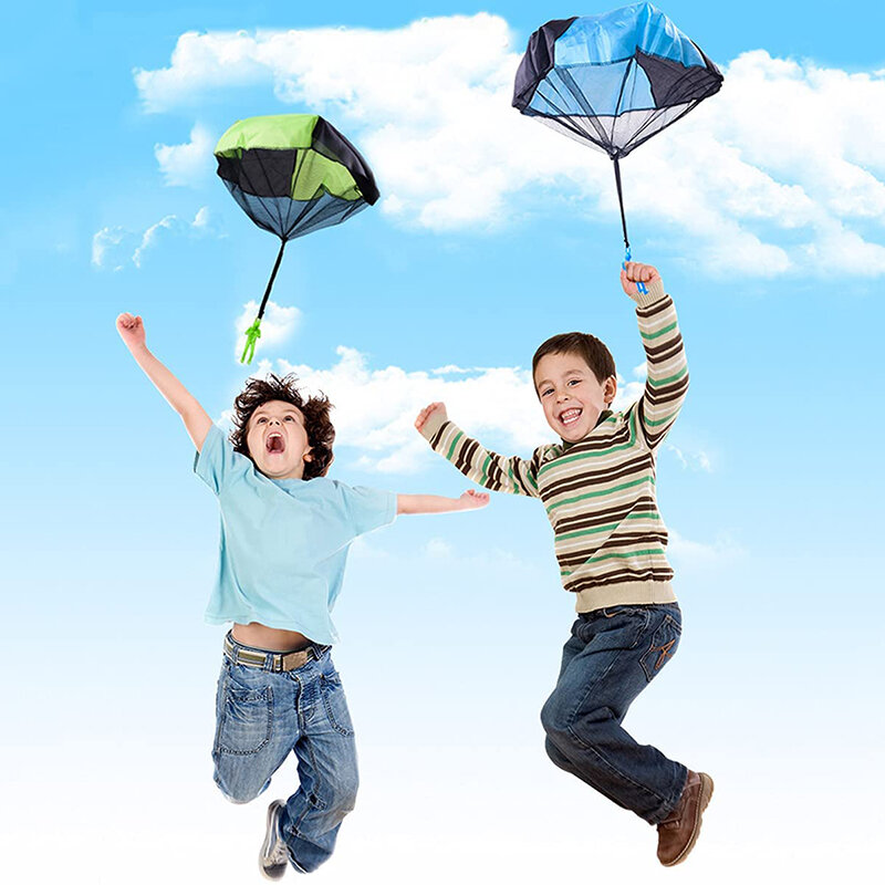 Lancio a mano Mini soldato paracadute divertente giocattolo per bambini gioco all'aperto gioco giocattoli educativi volare paracadute per bambini giocattolo