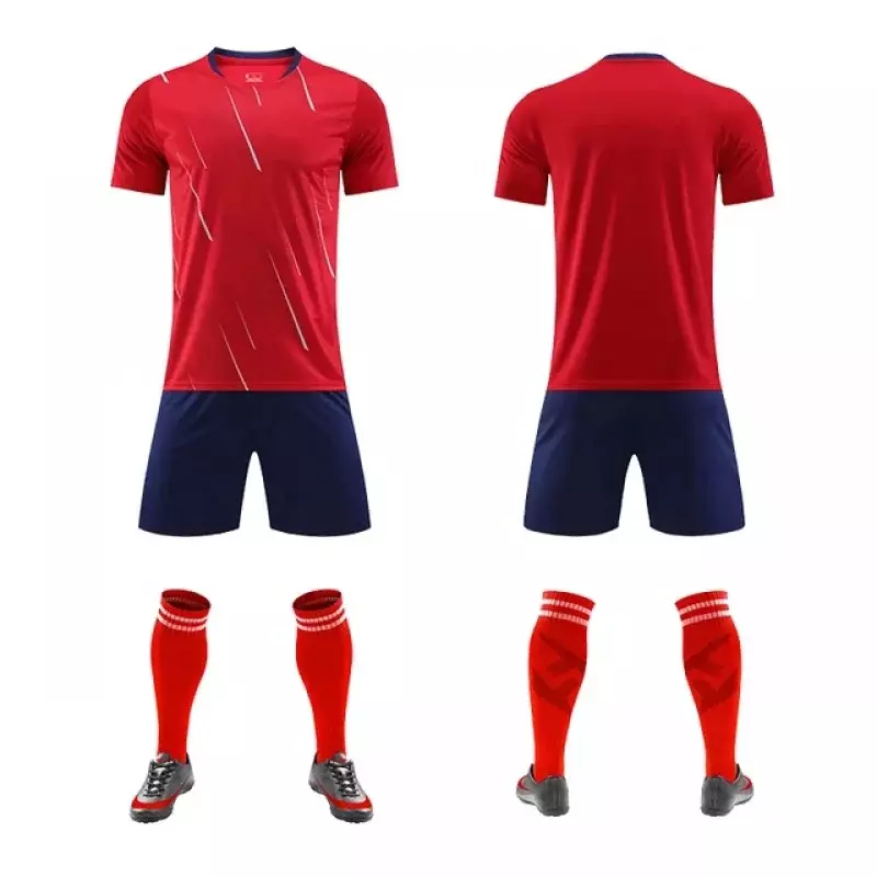 Ensemble de maillot de football pour enfants, survêtement de football pour jeunes garçons, chemise courte, nouveau style, 3 pièces, 7 #, 10 #