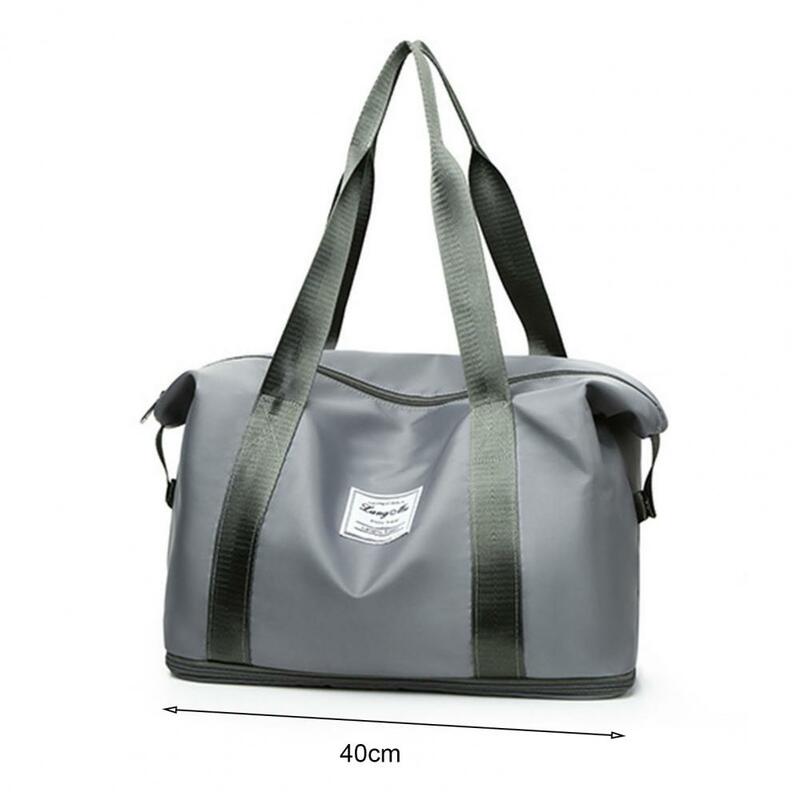 Tas tangan perjalanan wanita kapasitas olahraga tas Gym untuk perjalanan berenang kebugaran pelatihan bahu multifungsi kantong dengan kering basah