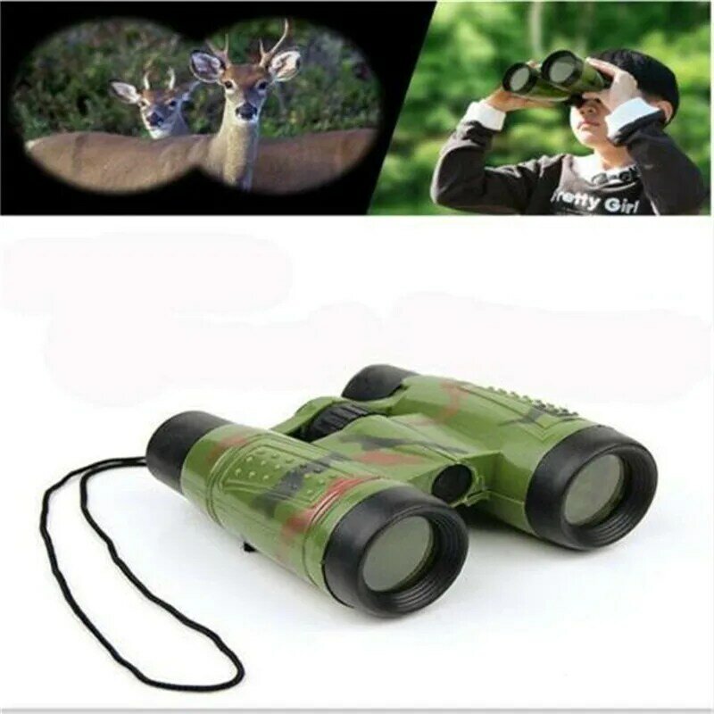 Outdoor Double Tube Telescope Educational Tools Camouflage Green Durable Kids Science Stretch Contraction Model Learning Toys