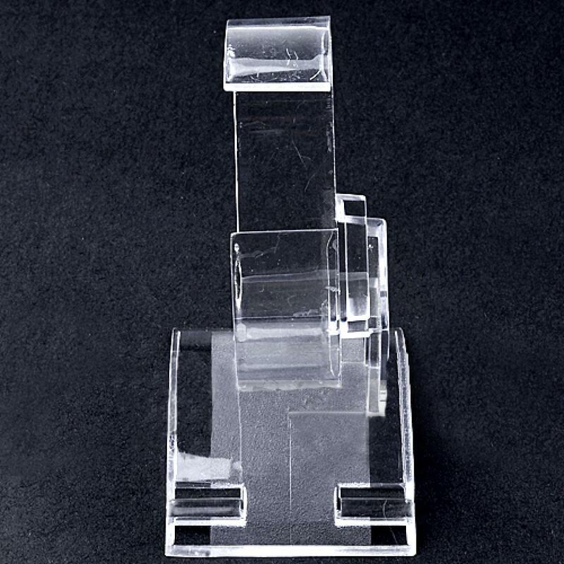 Clear Plastic Watch Box Jewelry Bangle Cuff Bracelet Watch Display Stand Holder Rack Case Watches Accessories