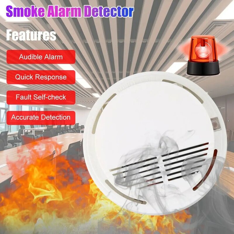 Smokes Photoelectric ความปลอดภัยในบ้าน Poison Gas Sensor ไฟเซ็นเซอร์ตรวจจับคาร์บอนมอนอกไซด์เครื่องตรวจจับเครื่องตรวจจับควัน