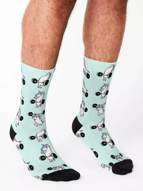 Heben Einhorn Socken lustige Geschenk Designer Marke Socken Frauen Männer