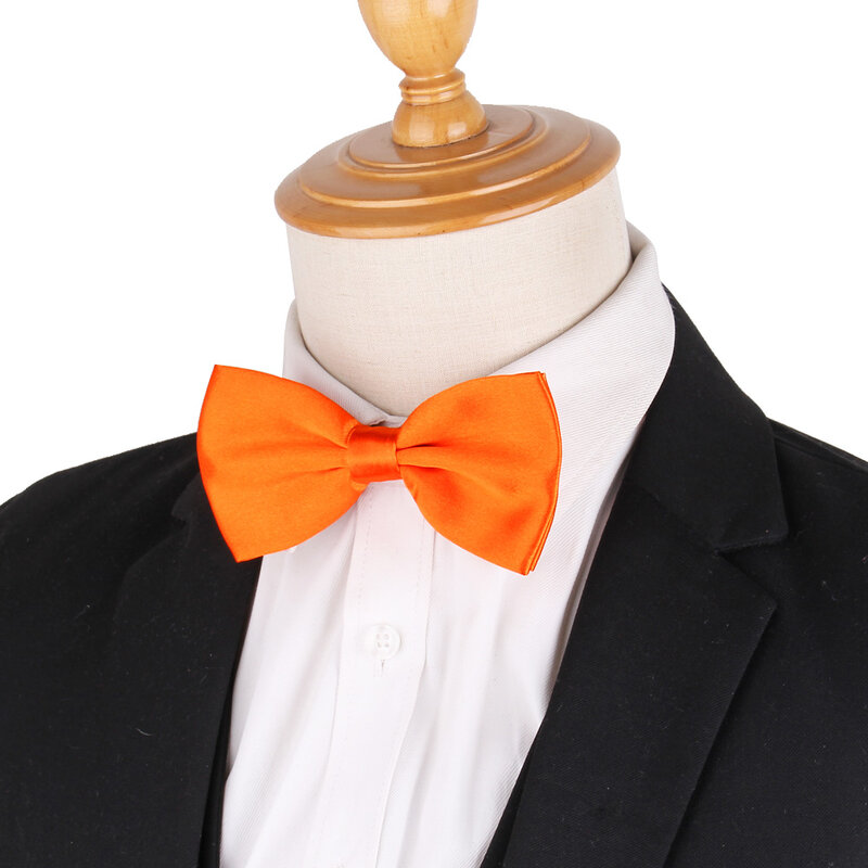 Candy Color Bowtie for Man 36 colors Neck wear Adjustable Wedding Bow Tie Polyester Satin Bowties for Men